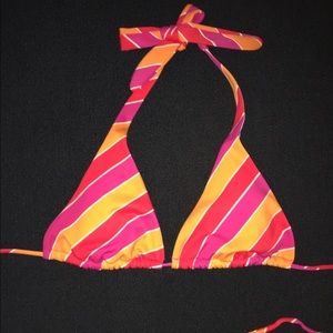 Victoria's Secret Pink Stripe Bikini Top